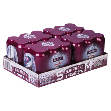 SMIRNOFF STORM BERRY TWIST CAN 440ML 24