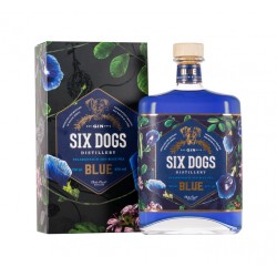 SIX DOGS BLUE GIN 750ml (6)