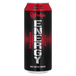 REFRESHHH ENERGY DRINK CAN...